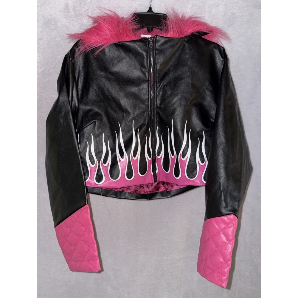 BRATZ Spirit Halloween Large Junior Jacket Pink‎ Black Costume Accessory
